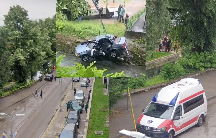 Automobil izvučen iz Une