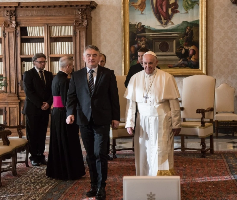 Željko Komšić i papa Franjo