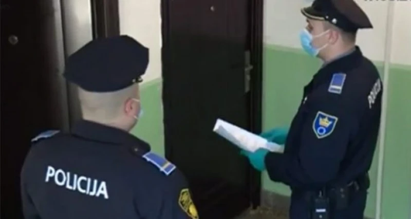 Policija, provjera samoizolacija 