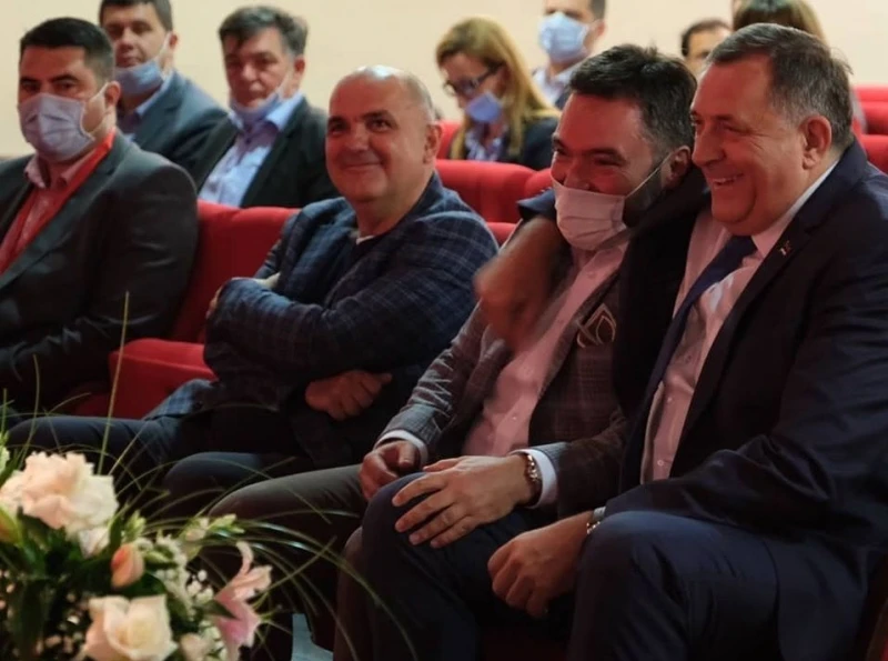 Staša Košarac i Milorad Dodik