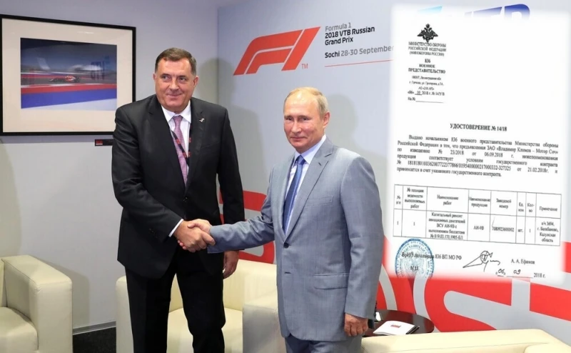 Milorad Dodik i Vladimir Putin