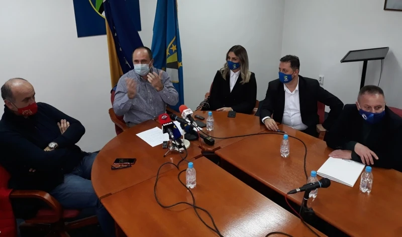 Predstavnici SDP-a, PDA i SBB-a, koji uz NS čine novu većinu u TK